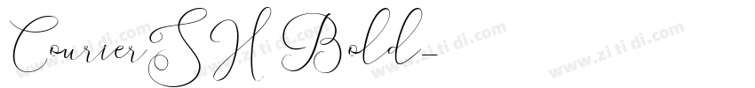 CourierSH Bold字体转换